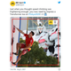 A BBC Tweet calling Gundam a "Transformer"